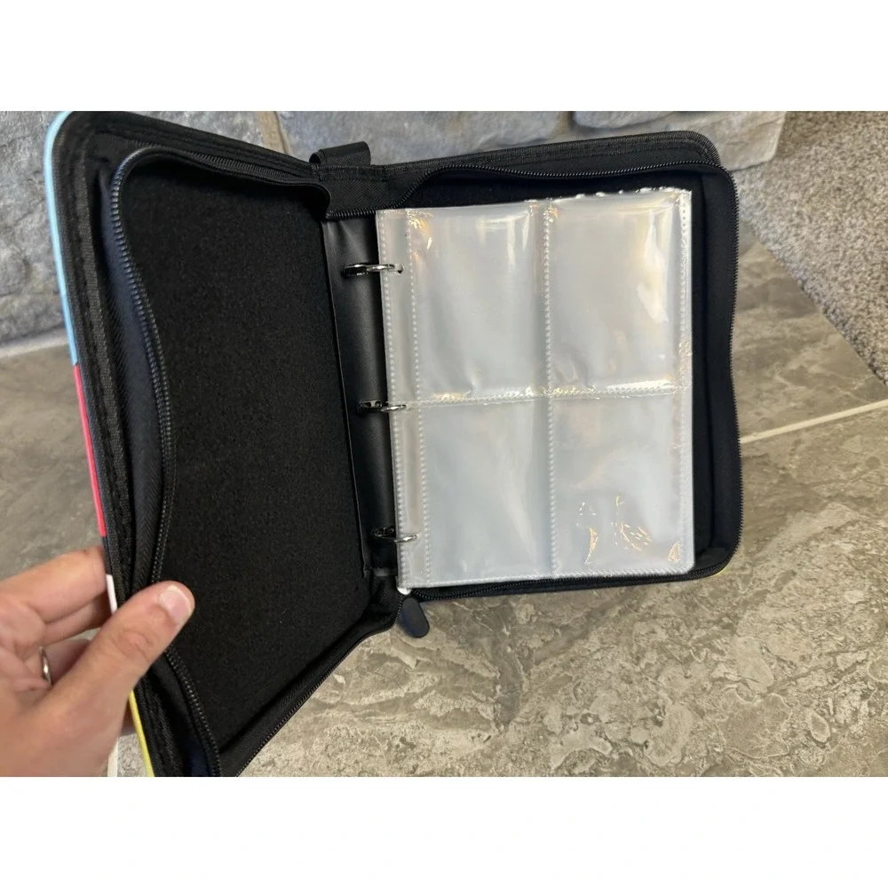 Pokémon Trading Card Binder - 4-Pocket Collector's Album with Wrist Strap 400